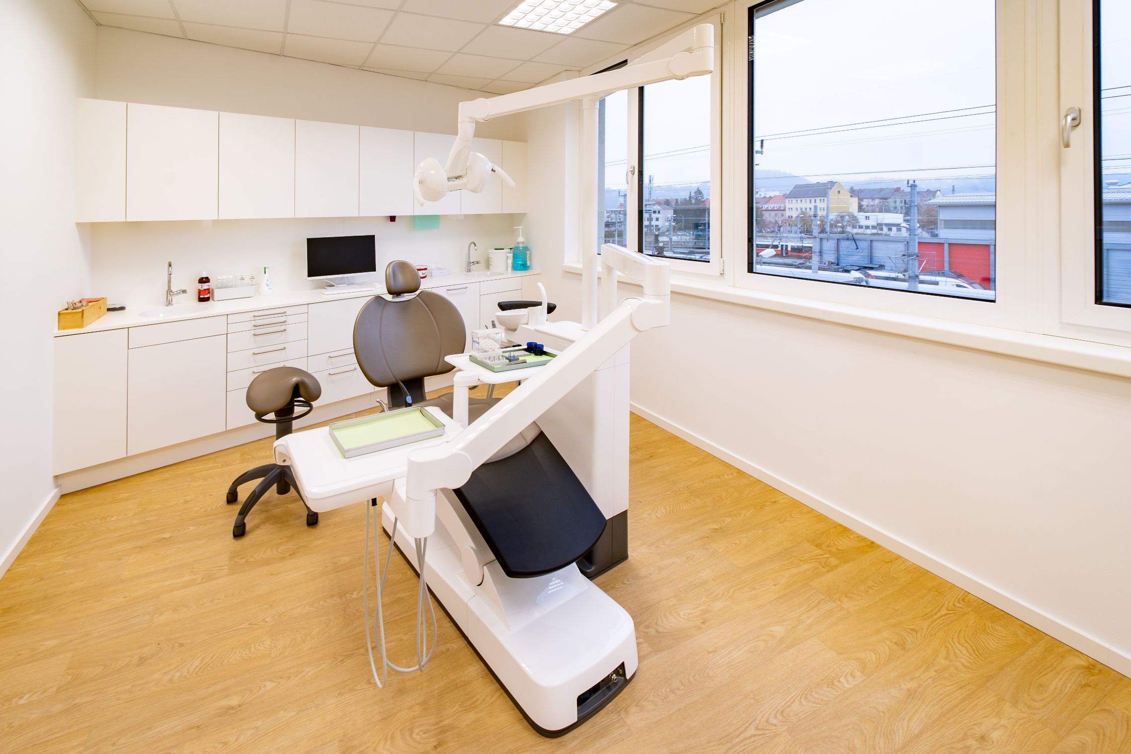 Zahnärztin Smart City Behandlung